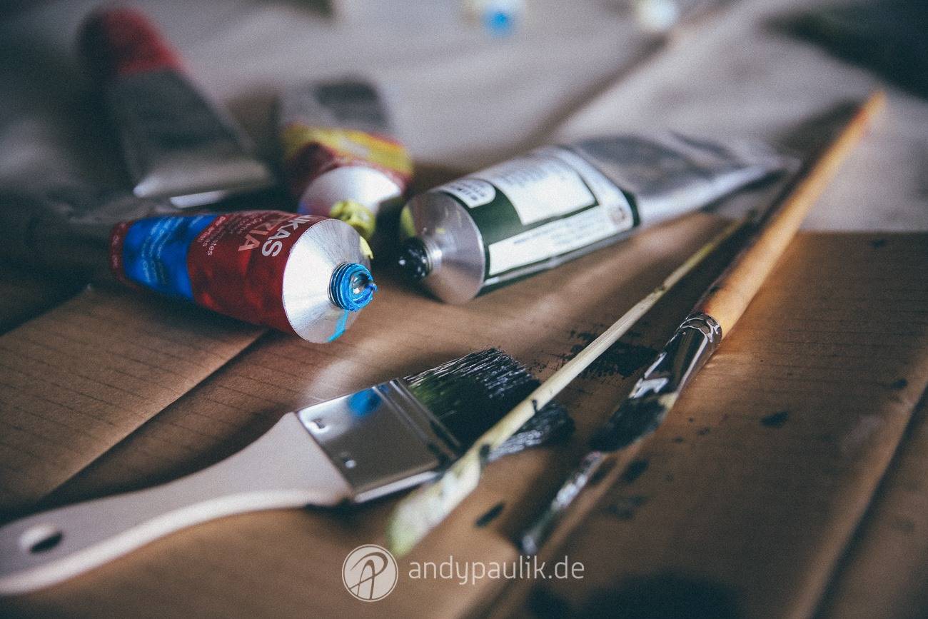 Nicht oft packt mich der Drang zum Malen mit Öl. Doch wenn ich den Pinsel einmal in der Hand habe, lasse ich diesen so schnell nicht los.