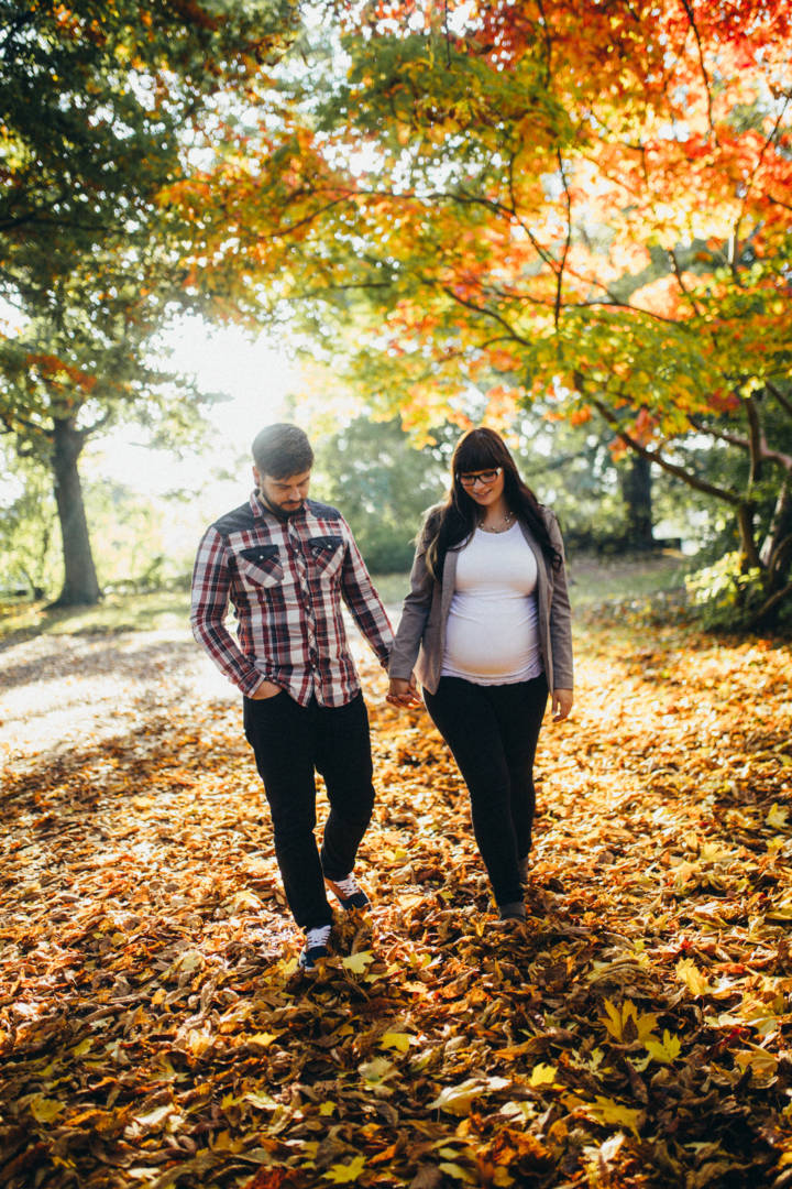 Herbstliche Fotoaufnahmen mit Carola und Norman
