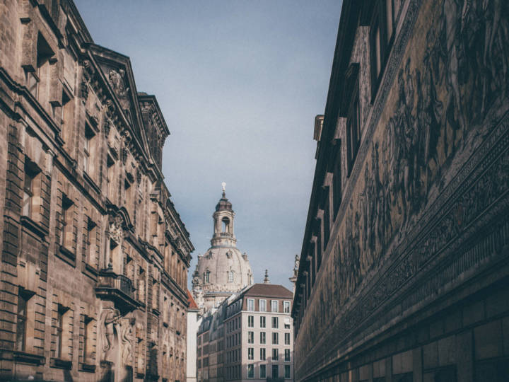 Dresden - mit Blick auf die Frauenkirche
